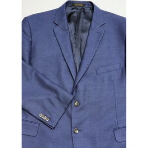 Jos A Bank Reserve X Vitale Barberis Canonico Wool Blue Birdseye Blazer 50R EUC